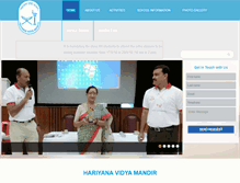 Tablet Screenshot of hariyanavidyamandir.org